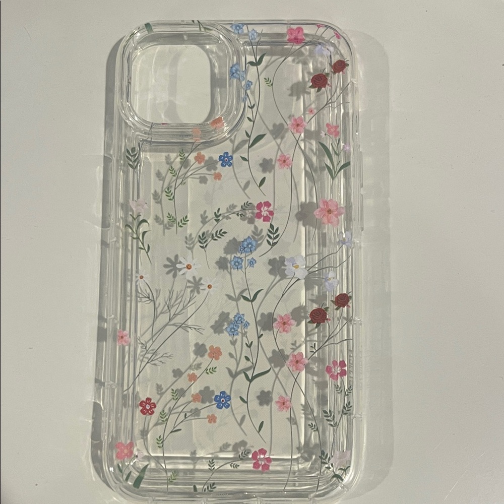 Floral Clear iPhone 13 Case